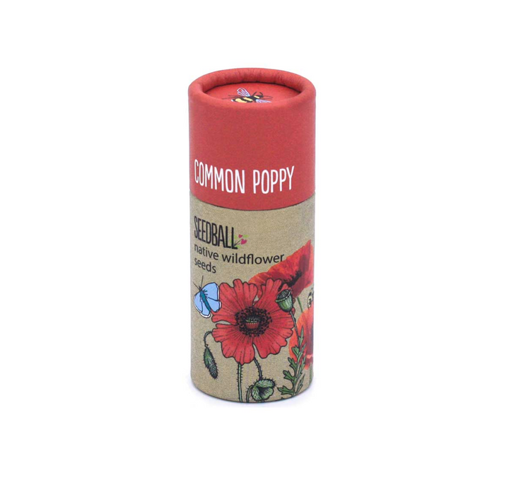 Wildflower Seedball Tube - Poppy Seeds