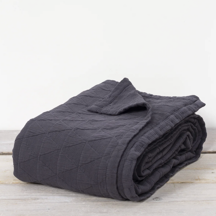 Also Home - Stockholm Bedspread - Slate Grey