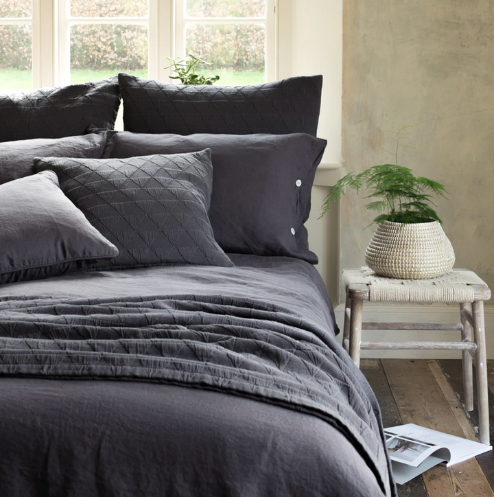 Also Home - Stockholm Bedspread - Slate Grey