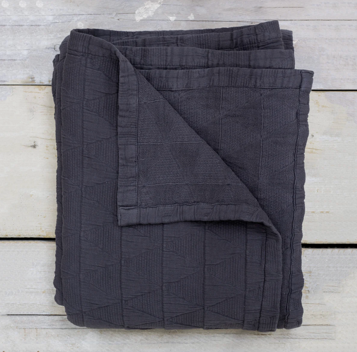 Also Home - Stockholm Bedspread - Slate Grey