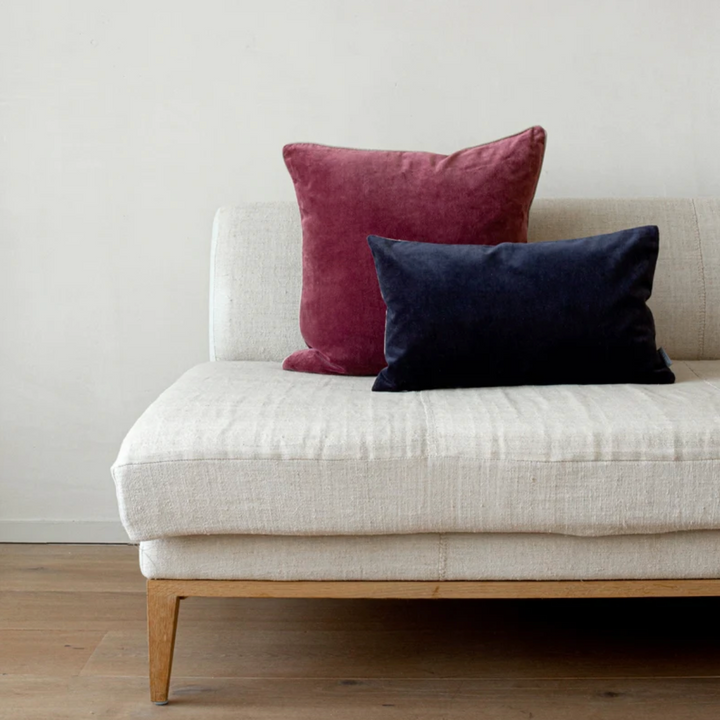 Also Home - Unari Velvet Cushion - Pomegranate