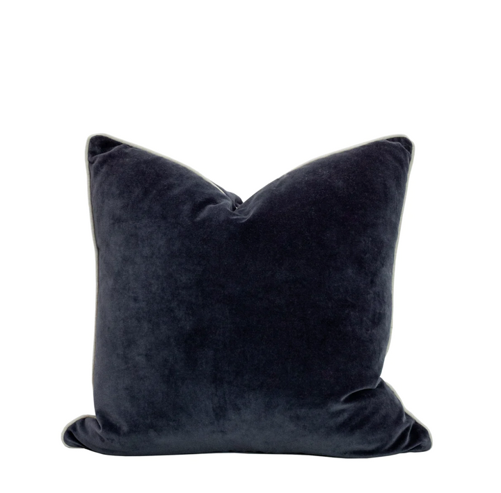 Also Home - Unari Velvet Cushion - Indigo