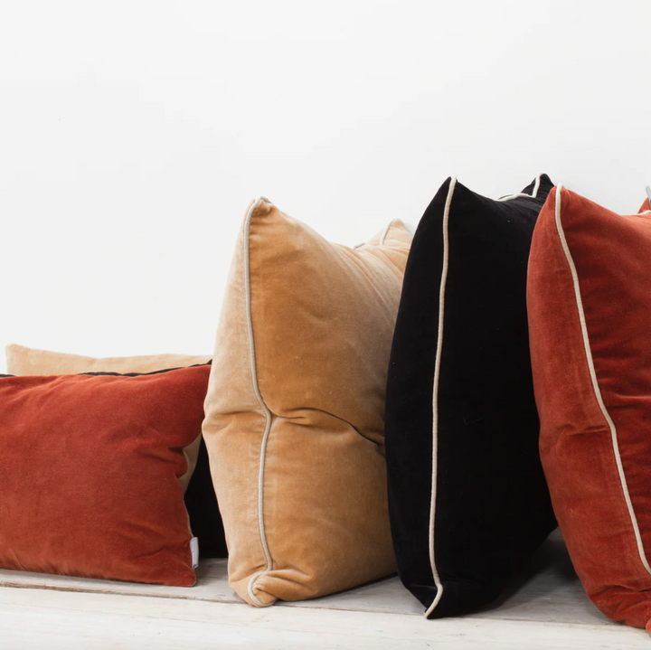 Also Home - Unari Velvet Cushion - Black