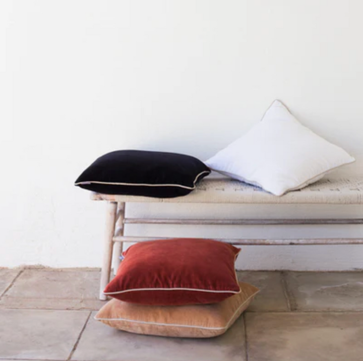 Also Home - Unari Velvet Cushion - Black