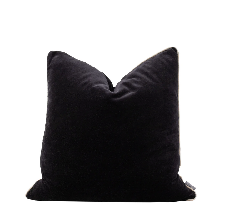 Also Home - Unari Velvet Cushion - Black