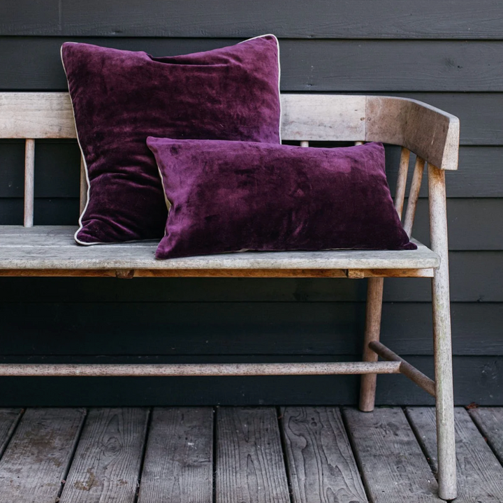 Also Home - Unari Velvet Cushion - Berry