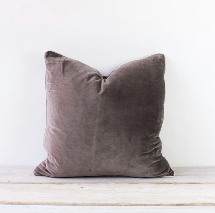 Also Home - Unari Velvet Cushion - Cappuccino