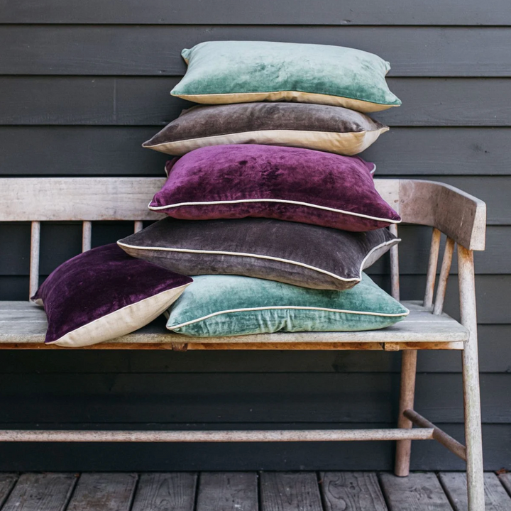 Also Home - Unari Velvet Cushion - Cappuccino