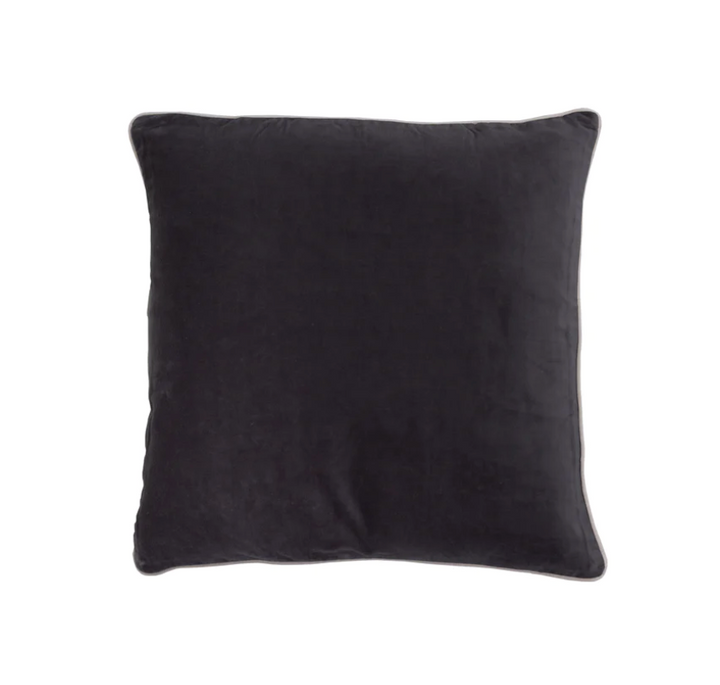 Also Home - Unari Velvet Cushion - Slate Grey