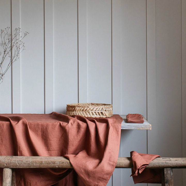Also Home - Washed Linen Tablecloth - Copper