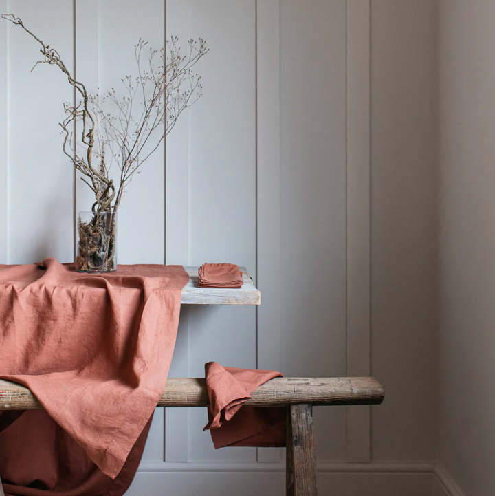 Also Home - Washed Linen Tablecloth - Copper