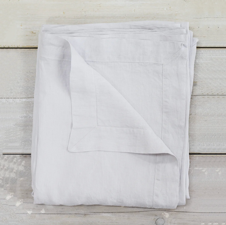 Also Home - Washed Linen Tablecloth - Silver Grey