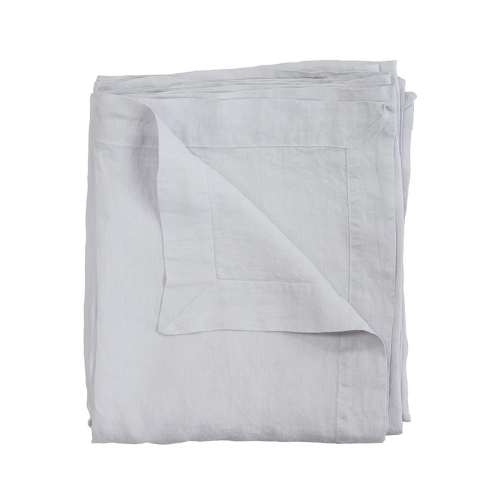 Also Home - Washed Linen Tablecloth - Silver Grey