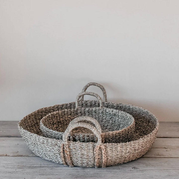 Also Home - Kuten Round Seagrass Baskets