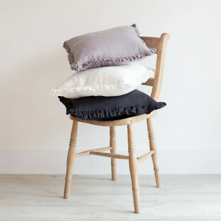 Also Home - Oli Linen Cushion - Black