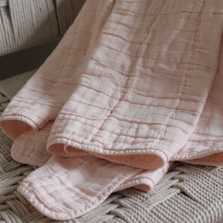 Also Home - Nora Grid Throw - Shell