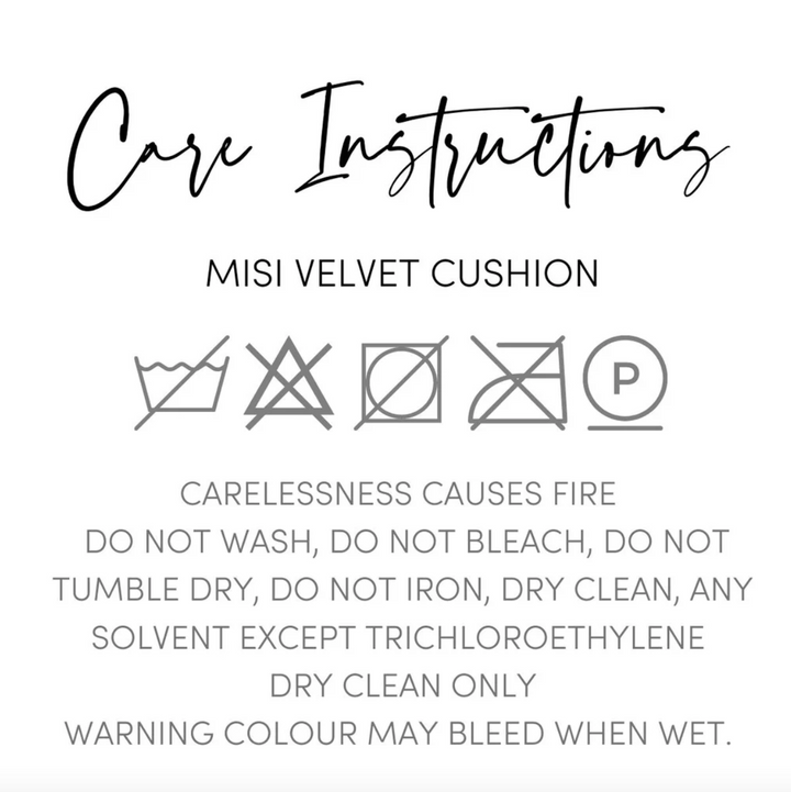 Also Home - Misi Velvet Cushion - Rust