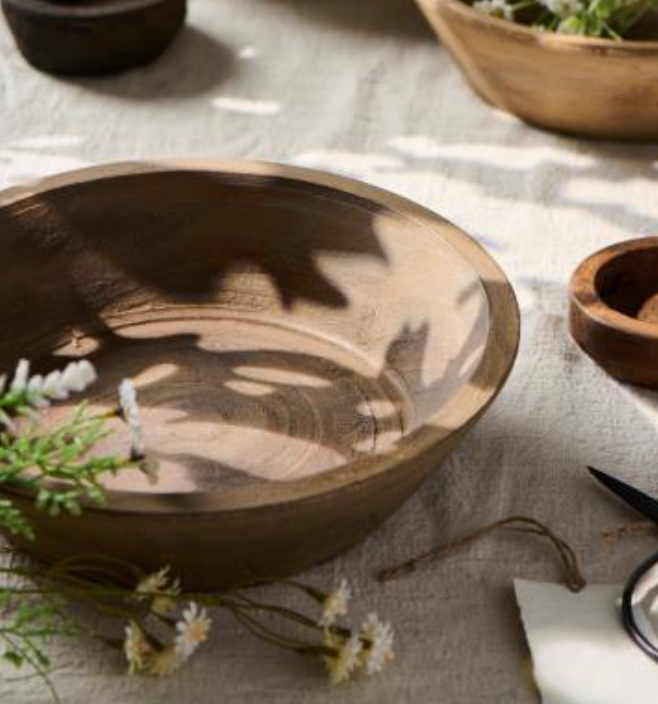 Indian Wooden Bowl - Unique
