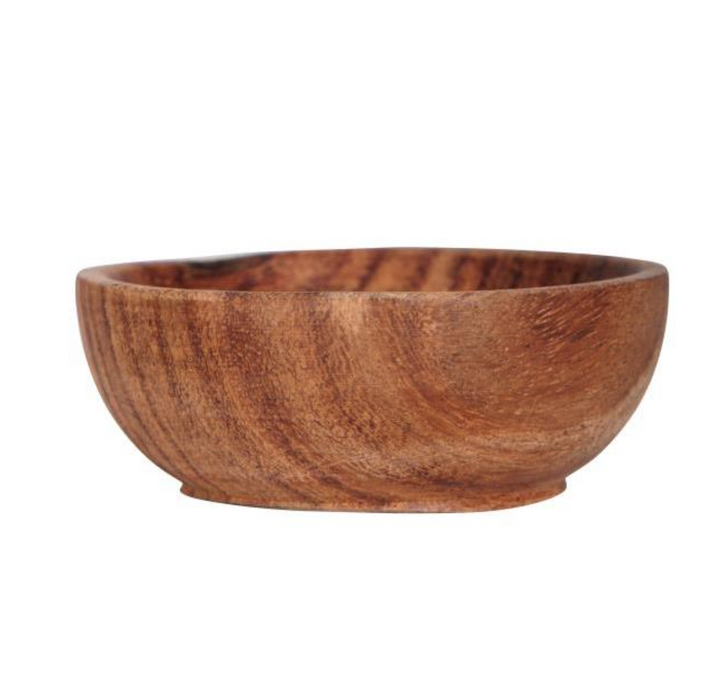 Mini Acacia Wood Serving Bowl
