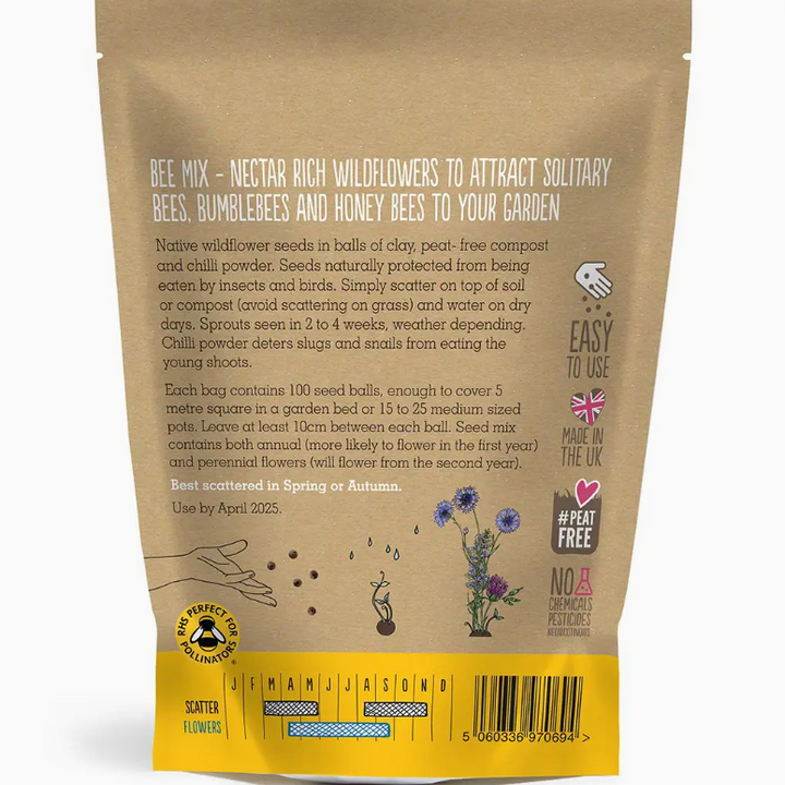 Seedball - Wildflower Grab Bags - Bee Seed Mix