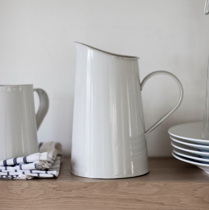 Classic Metal Jug - Chalk