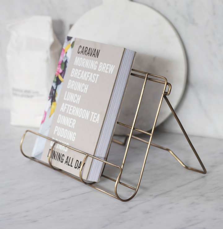 Cook Book Holder - Antique Brass