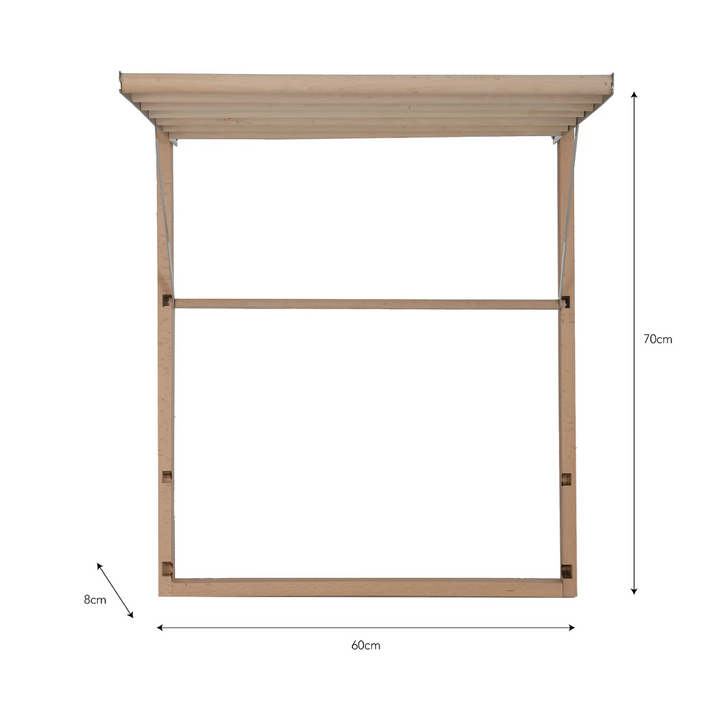 Natural Wood Laundry Room Wall Dryer