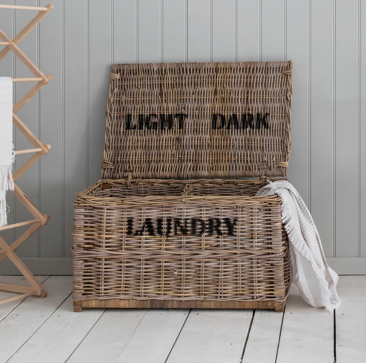 Rattan Laundry Basket - Lights and Darks