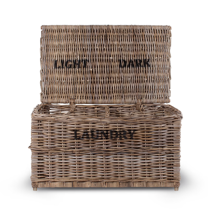 Rattan Laundry Basket - Lights and Darks