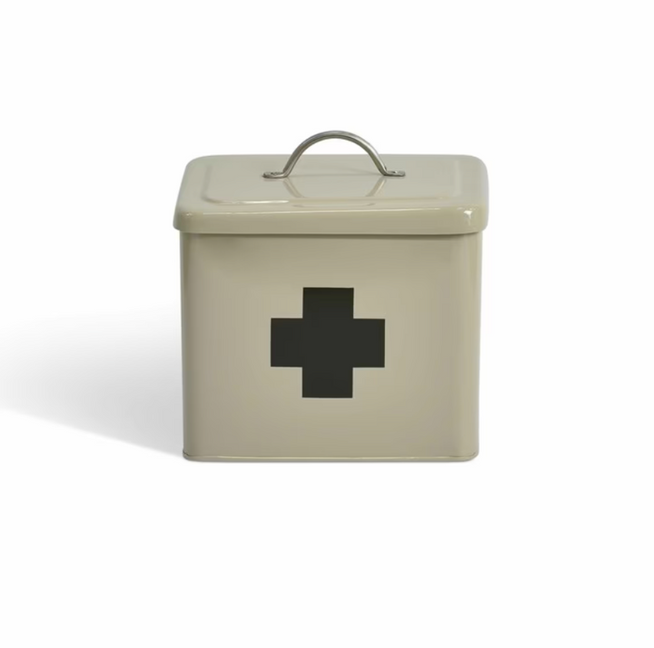 Metal First Aid Box - Beige