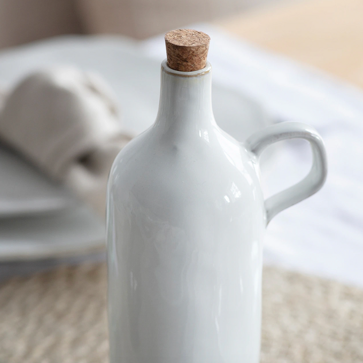 Ceramic Oil Bottle - White