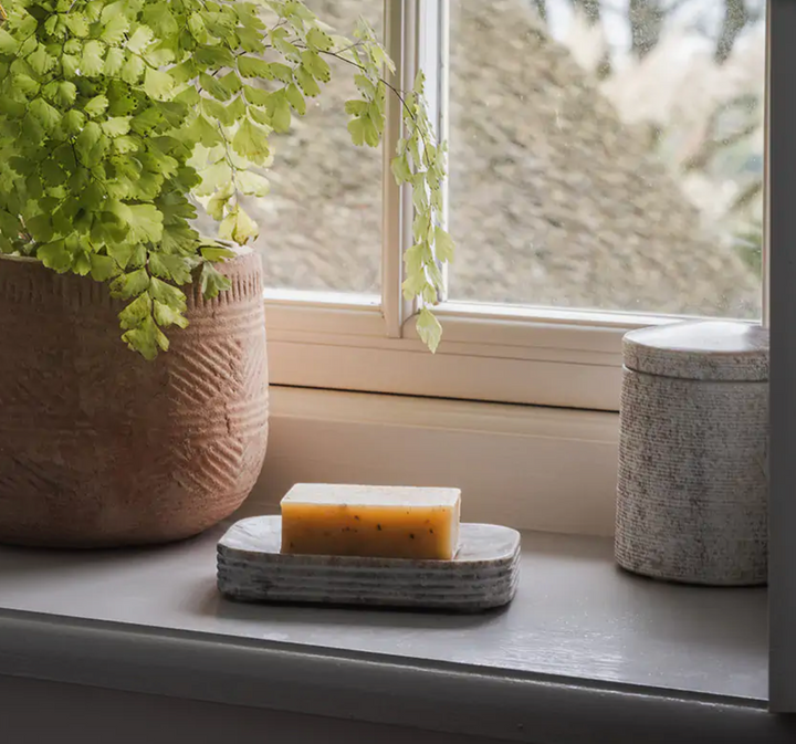 Asana Marble Soap Dish - Grey