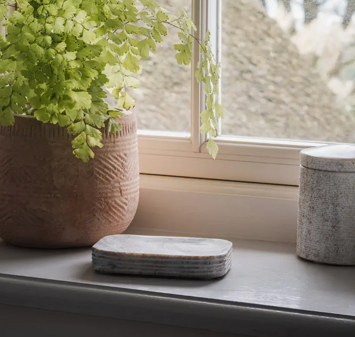 Asana Marble Soap Dish - Grey