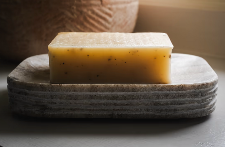 Asana Marble Soap Dish - Grey