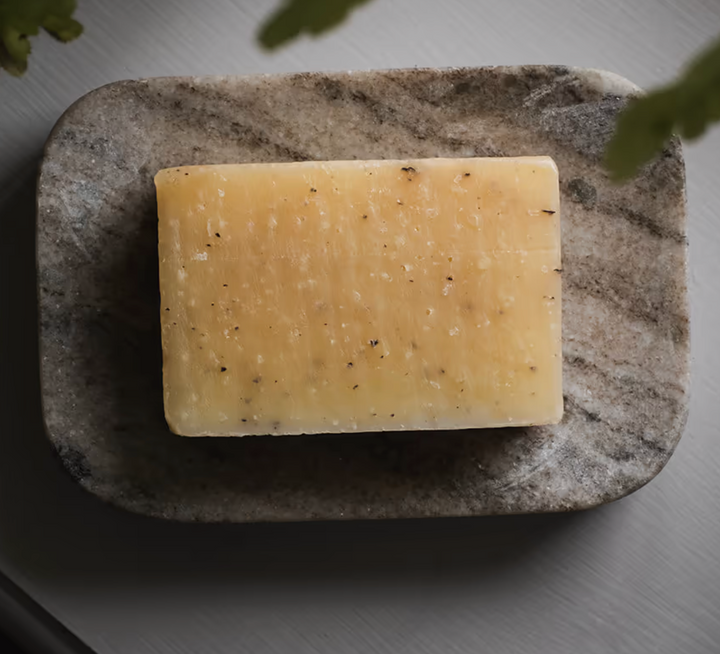 Asana Marble Soap Dish - Grey