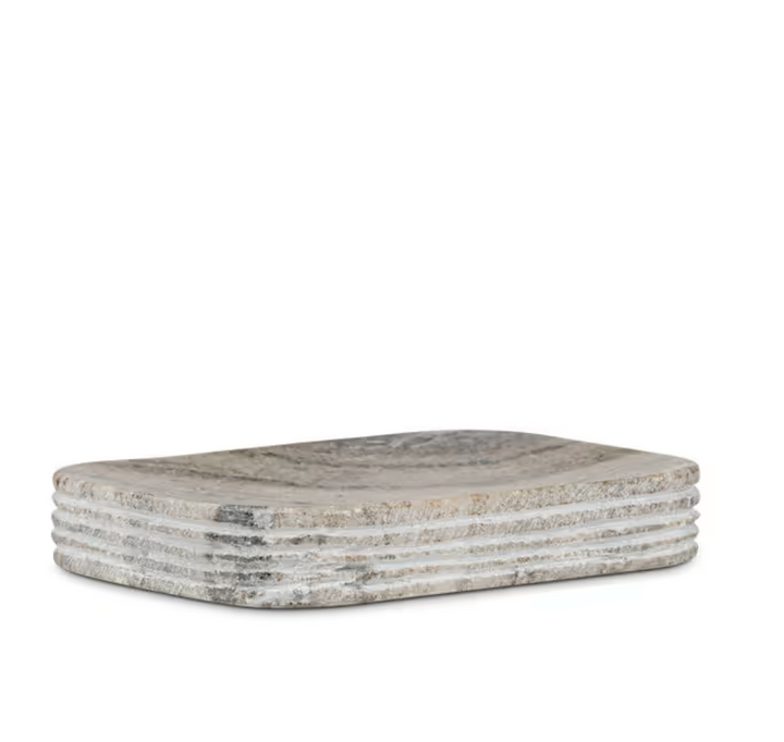 Asana Marble Soap Dish - Grey