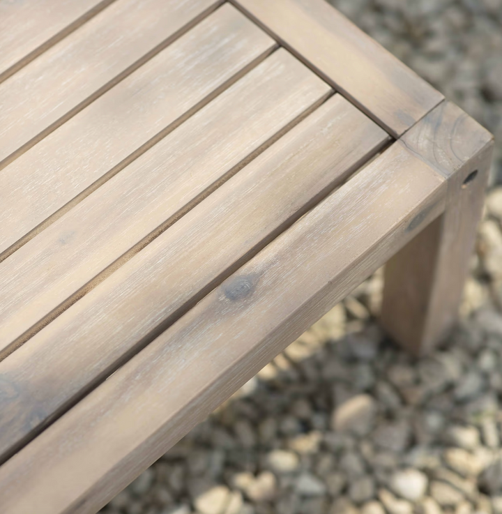 Outdoor Acacia Wood Corner Sofa Set