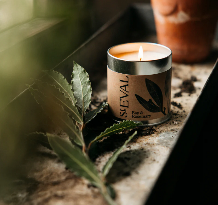 St. Eval Tin Candle - Bay & Rosemary