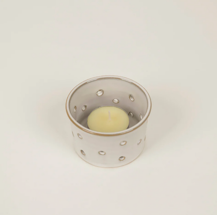 Tealight Candle Holder - Natural Glazed