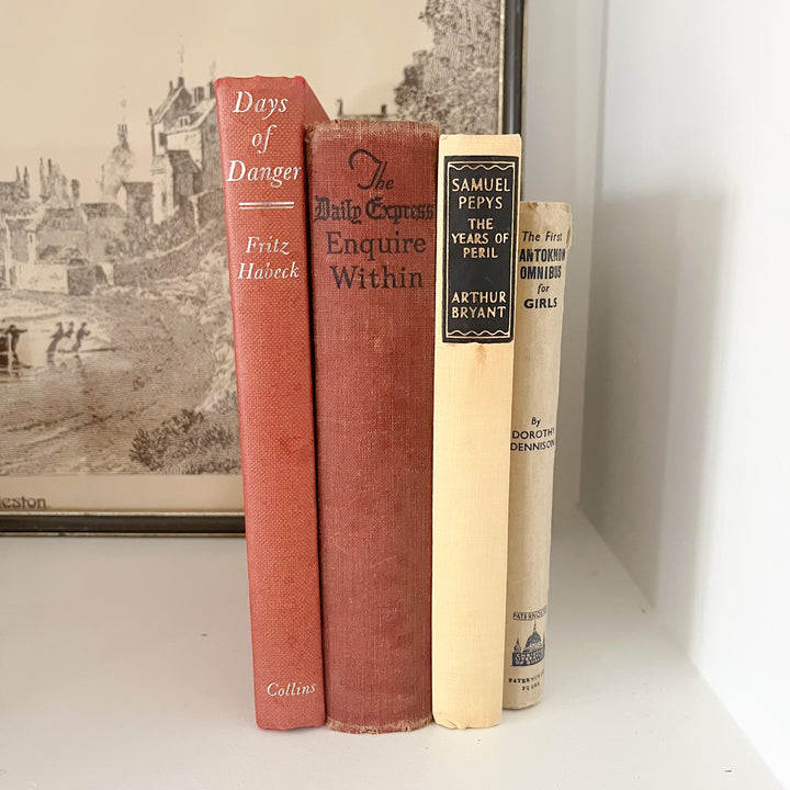 Shelf Styling - Vintage Book Bundle - 4 Books