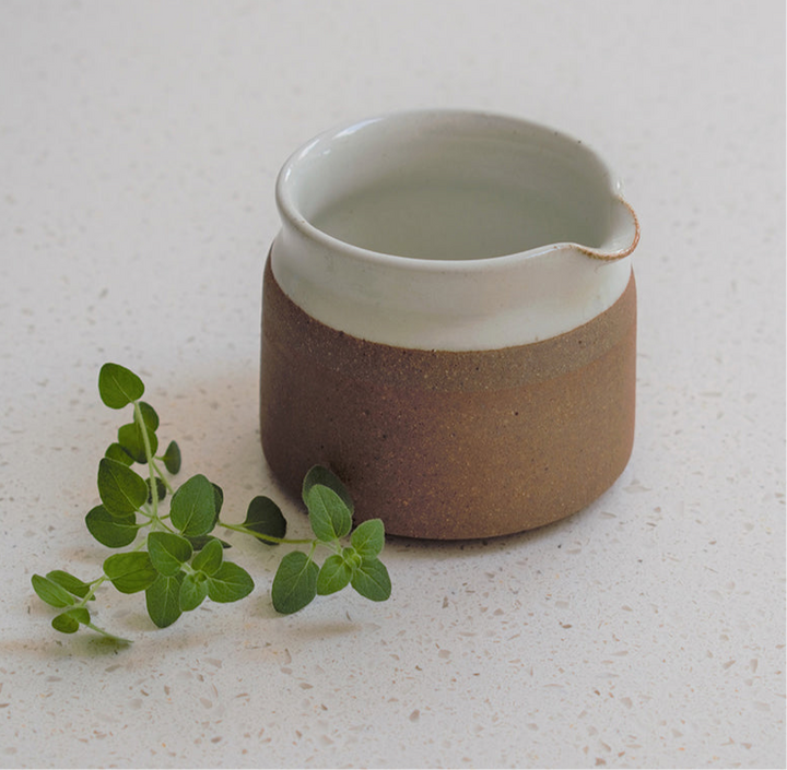 Stoneware Milk Or Cream Jug In White