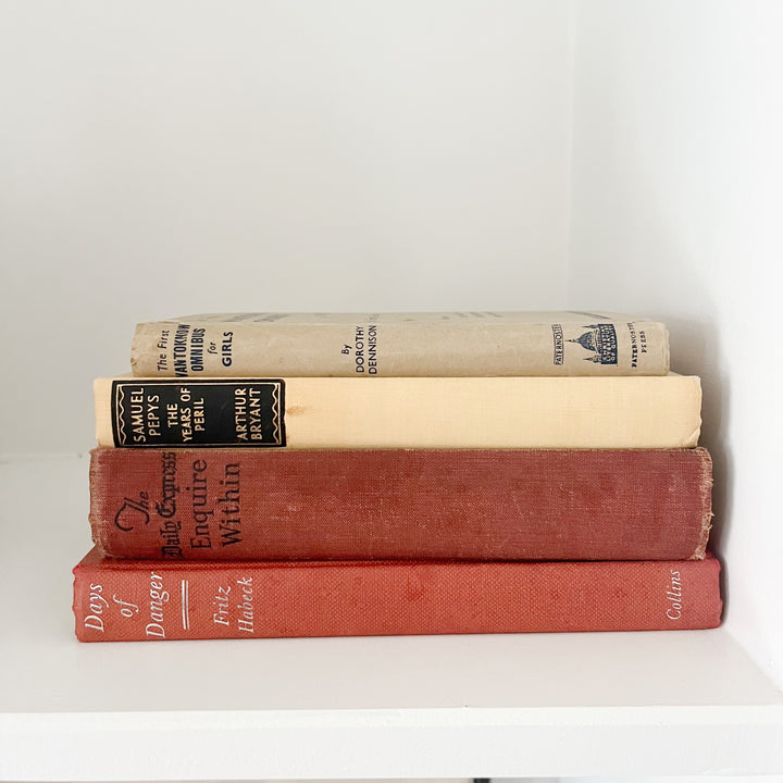 Shelf Styling - Vintage Book Bundle - 4 Books