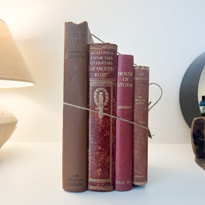 Shelf Styling - Vintage Book Bundle - 4 Books