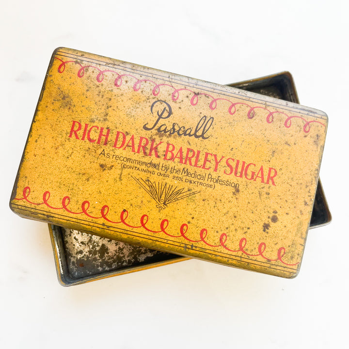 Pascall Rich Dark Barley Sugar Vintage Sweet Tin – A Rare Confectionery Classic