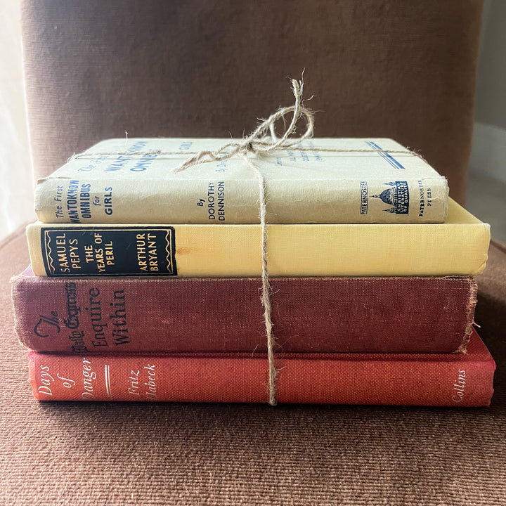 Shelf Styling - Vintage Book Bundle - 4 Books