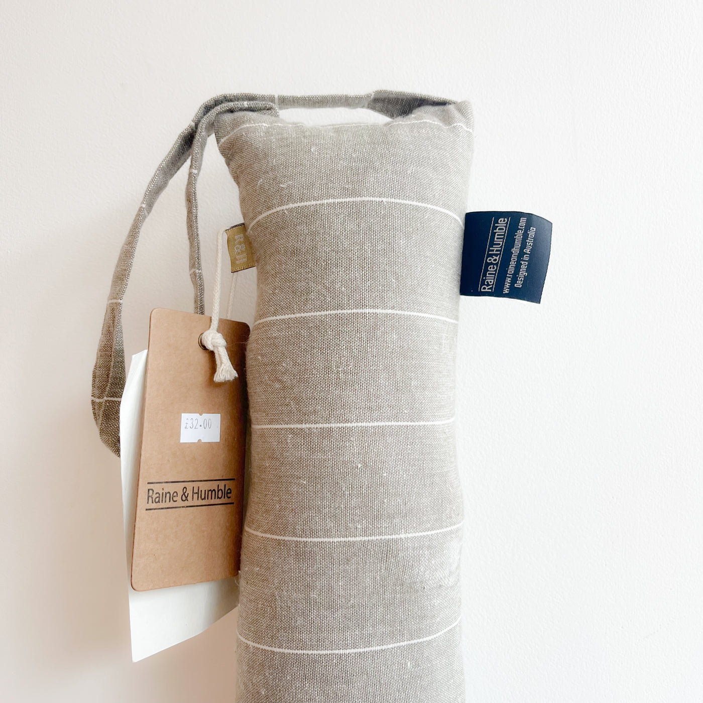 Raine & Humble - Stripe Draught Excluder - Grey