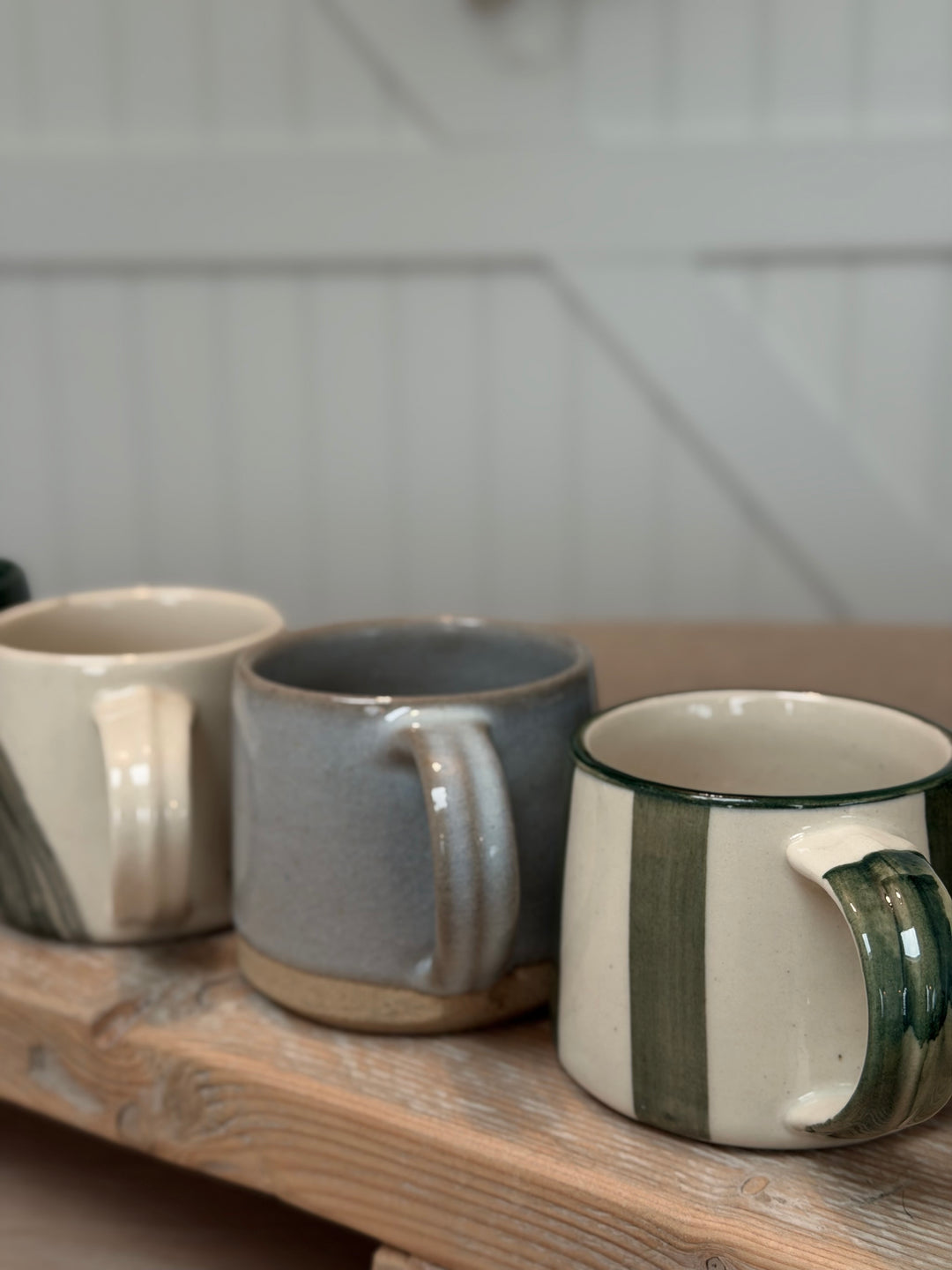Washed Striped Koko Mug in Forest