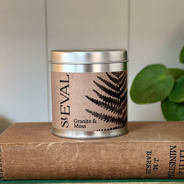 St. Eval Tin Candle - Granite &amp; Moss