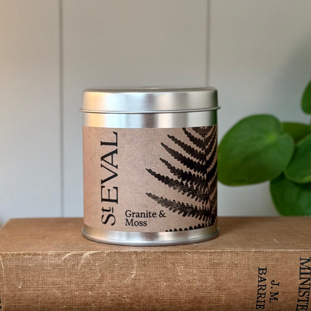St. Eval Tin Candle - Granite &amp; Moss