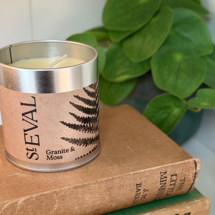 St. Eval Tin Candle - Granite &amp; Moss